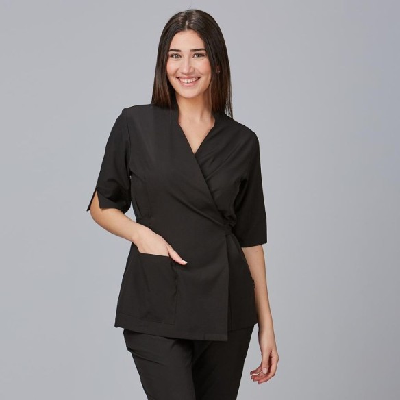 Cardota Women's Kimono black Blouse