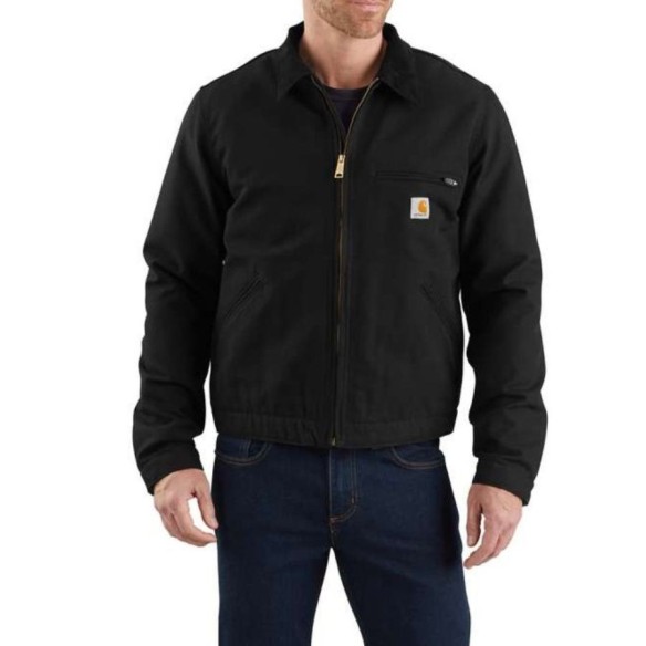 Chaqueta Carhartt Duck Detroit forrada negra