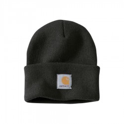 Bonnet unisexe en tricot côtelé Carhartt noir