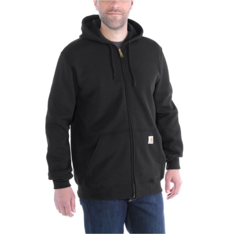 Sudadera Carhartt con Cremallera y Capucha Loose Fit hombre negro