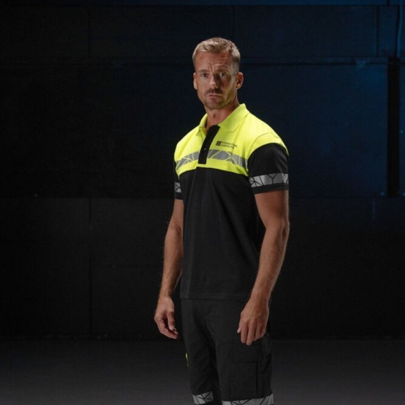 Projob 9910-High visibility VIS Polo Piqué night