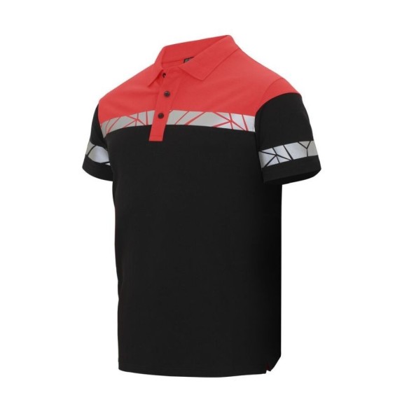 Projob 9910-High visibility VIS Polo Piqué red