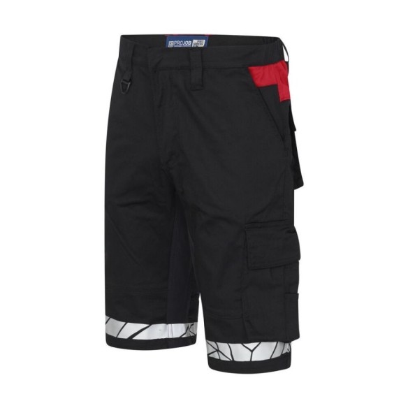 Pantalón Corto de Trabajo 9910-VIS rojo