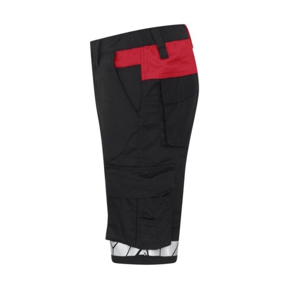9910-VIS red Work Shorts 5