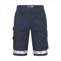 9910-VIS navy Work Shorts 2