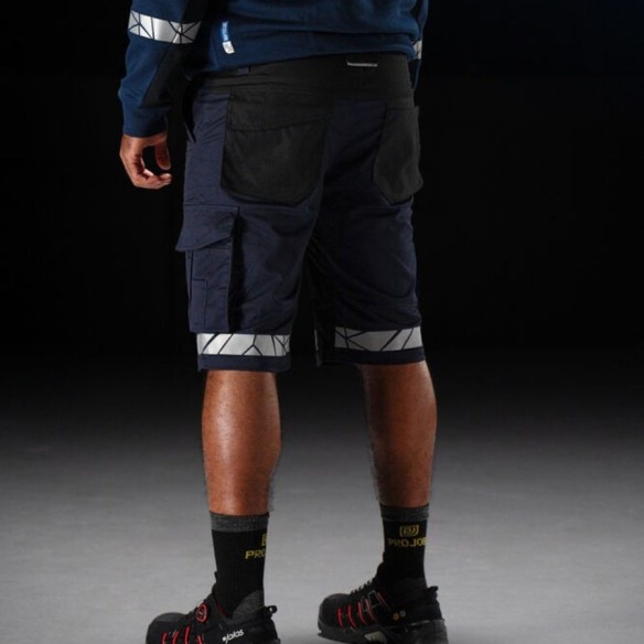 9910-VIS navy Work Shorts 647510