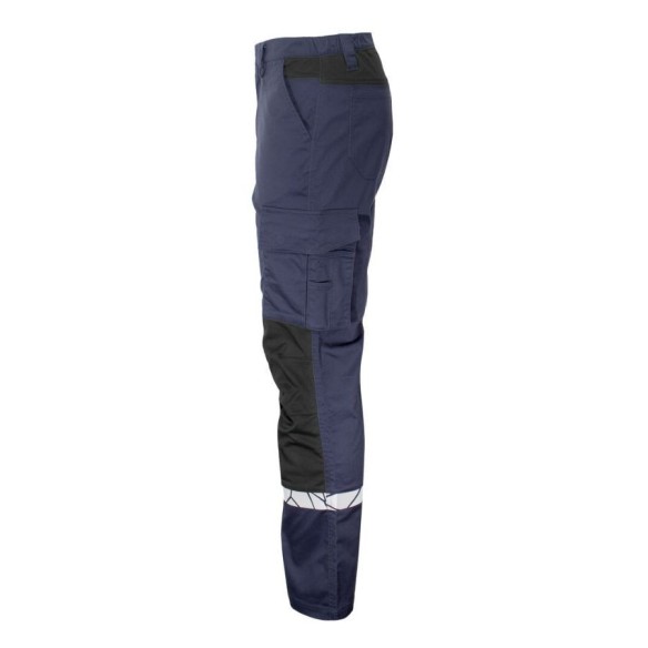 Pantalones de trabajo 9910-VIS azul marino 3