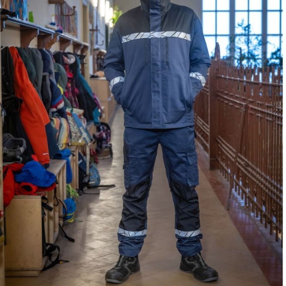 Pantalons de treball 9910-VIS blau marí 5