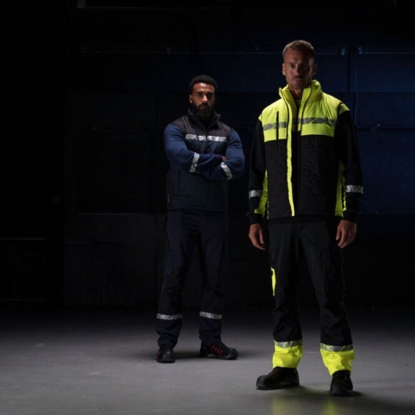 9910-VIS yellow Work Trousers 6