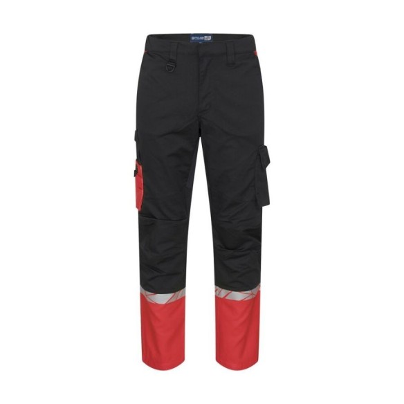 Pantalon de travail 9910-VIS rouge 2
