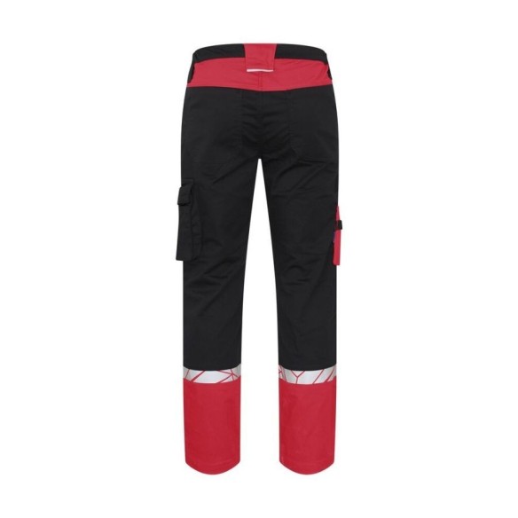 Pantalon de travail 9910-VIS rouge 3