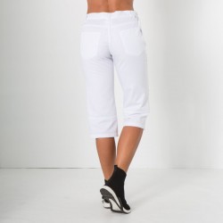 Pantalón Pirata Mujer blanco espalda