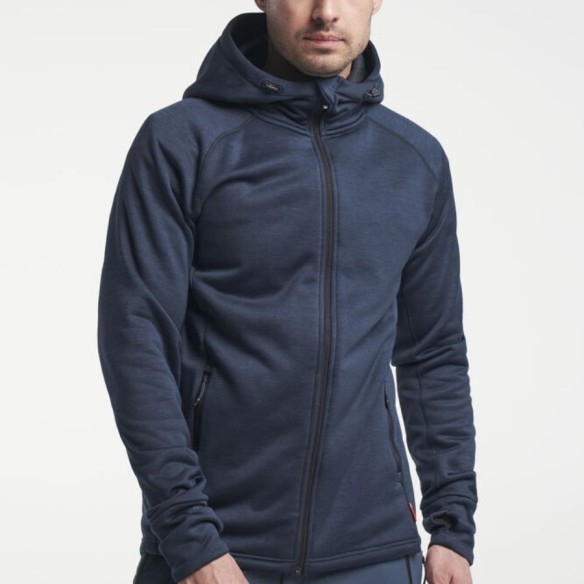 Sweat-shirt technique zippé bleu marine 3