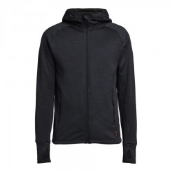 Sudadera Tenson TXlite Capucha cremallera azul marino negro