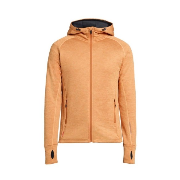 Sweat-shirt technique zippé orange