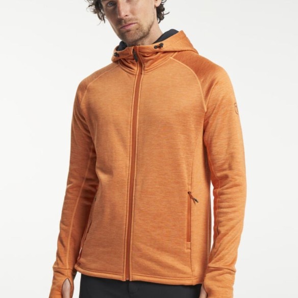 Sweat-shirt technique zippé orange 3