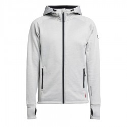 Sudadera Tenson TXlite Capucha cremallera gris