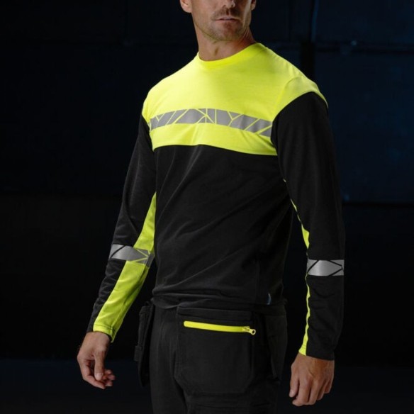 T-shirt à manches longues Projob 9910-VIS 647002