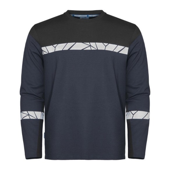 Projob 9910-VIS Long-sleeved T-shirt navy