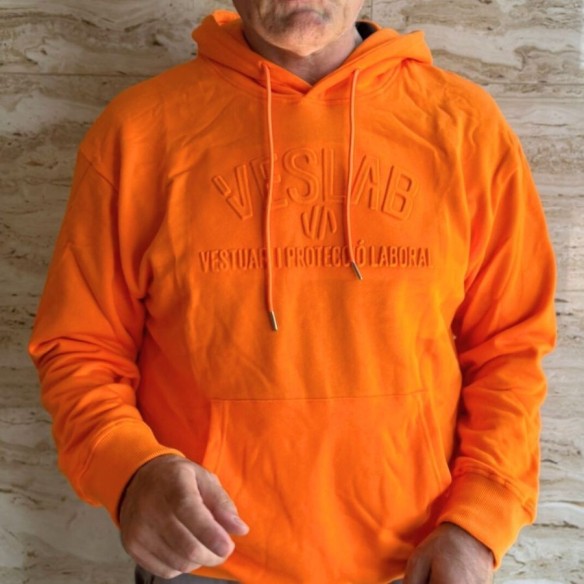 Sudadera Estampado 3D Naranja