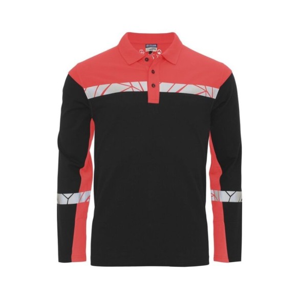 Polo Piqué Projob Manga Larga 9910-VIZ rojo