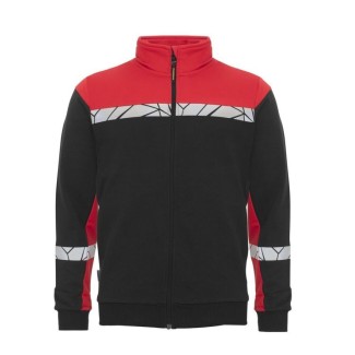 Sudadera Projob ZIP 9910-VIZ rojo