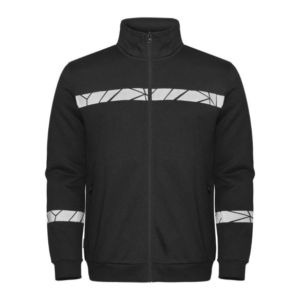 Sweat-shirt Projob ZIP 9910-VIZ noir