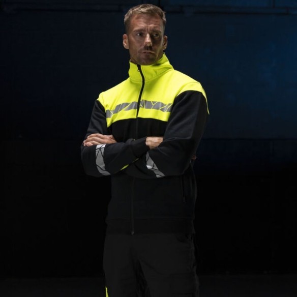 Sweat-shirt Projob ZIP 9910-VIZ jaune 3