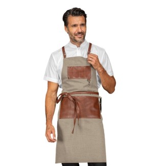 Bristol Natural Bib Apron