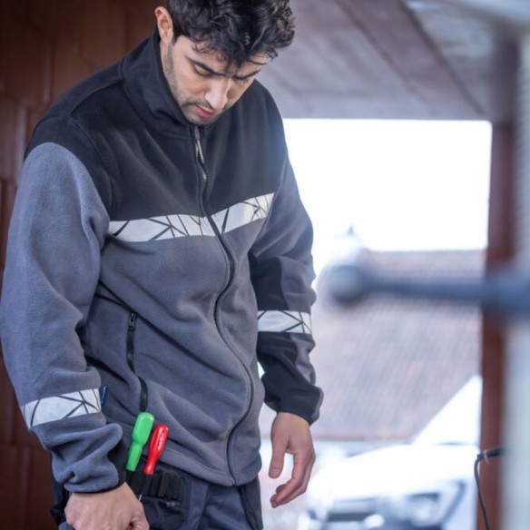 Veste polaire Projob 9910-VIS | Vêtemênt haute visibilité | VESLAB.COM