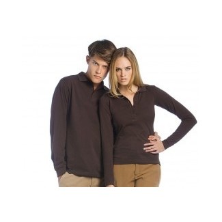 POLO PIQUE HOMME MANCHE LONGUE 100% COTTON