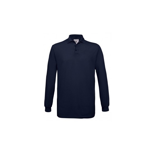 polo pique hombre manga larga 100% algodon 5