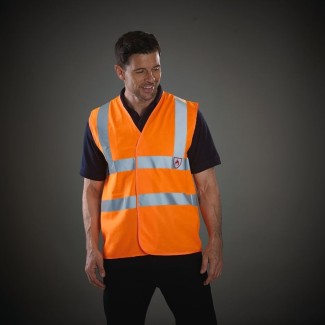 High-visibility vest with heat and flame protection 2