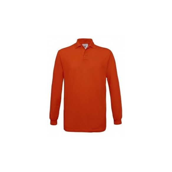 POLO PIQUE HOMME MANCHE LONGUE 100% COTTON