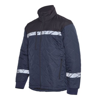 Lightweight Jacket 9910-VIS with High Visibility navy