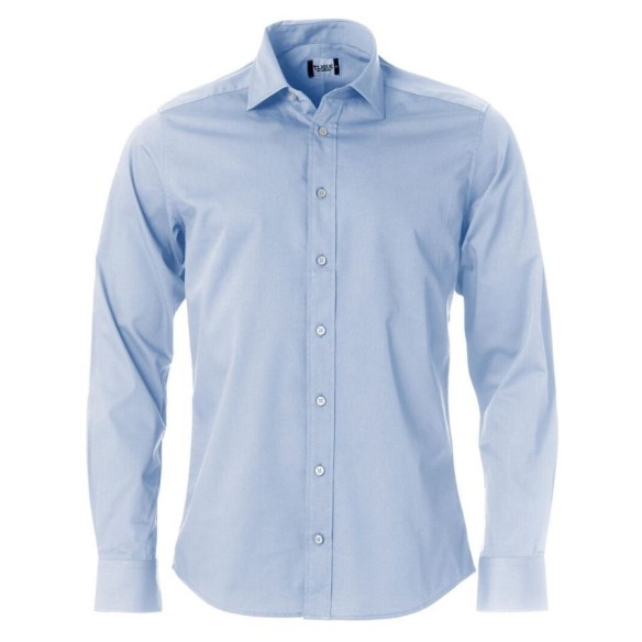 Camisa Cliqué Clark màniga llarga blau cel