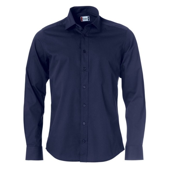 Camisa Cliqué Clark màniga llarga blau marí