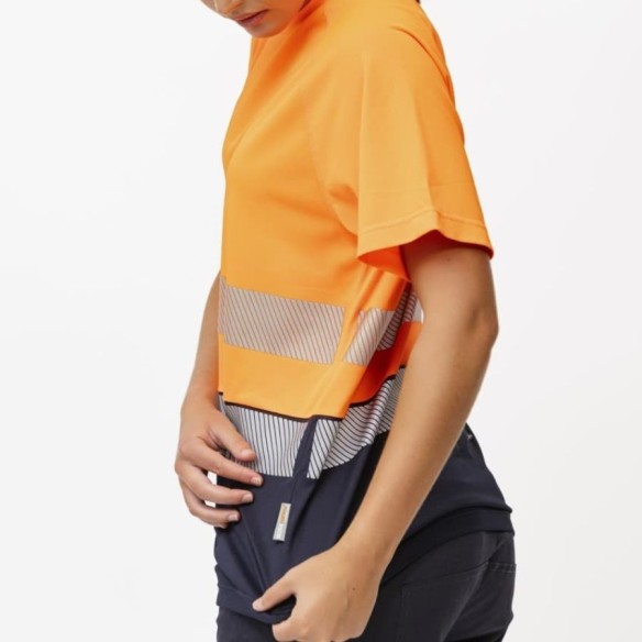 T-SHIRT HAUTE VISIBILITÉ BICOLEUR RESPIRANT