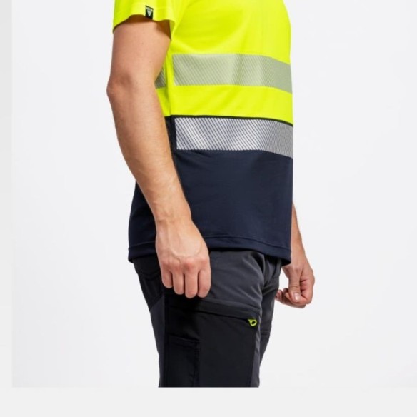 CAMISETA ALTA COMBINADA VISIBILIDAD TRANSPIRABLE