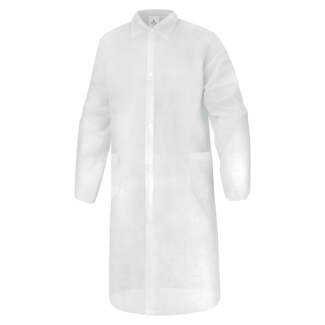Disposable white gown | Food industry protective clothing
