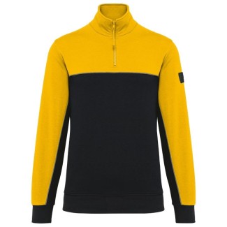 Dessuadora 1/4 cremallera unisex WK groga