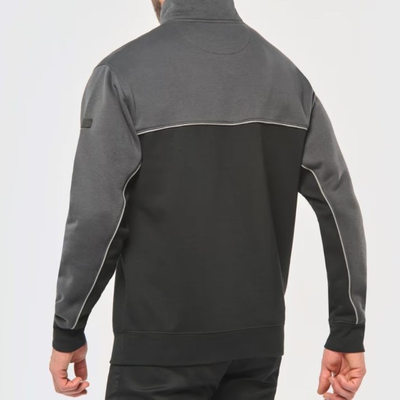 Dessuadora 1/4 cremallera unisex WK esquena