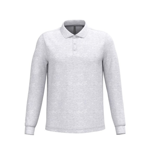 Men’s long sleeve polo shirt Kariban | Corporate wear | VESLAB.COM