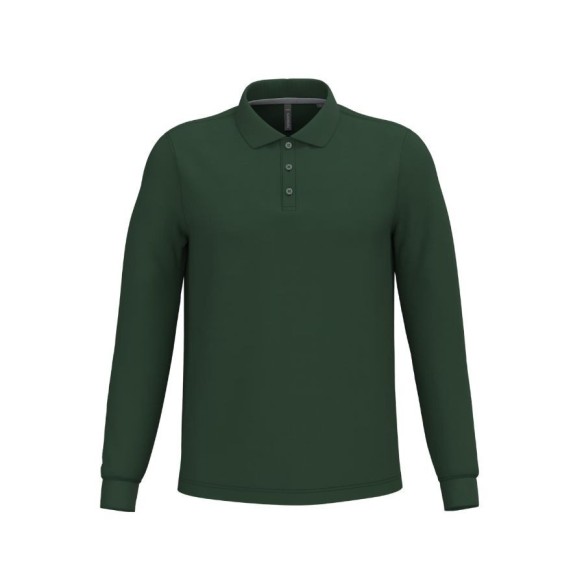 Men’s long sleeve polo shirt Kariban | Corporate wear | VESLAB.COM