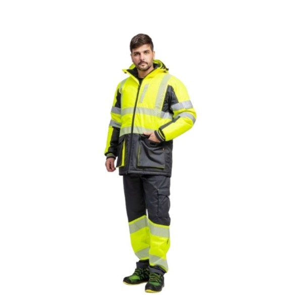 Parka Fluor C3515 imperméable matelassée haute visibilité 3