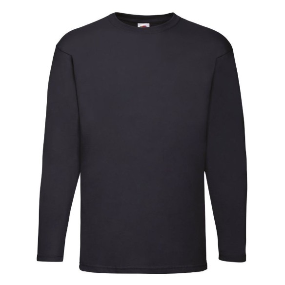 T-shirt long sleeves F.Loom 100% cotton black