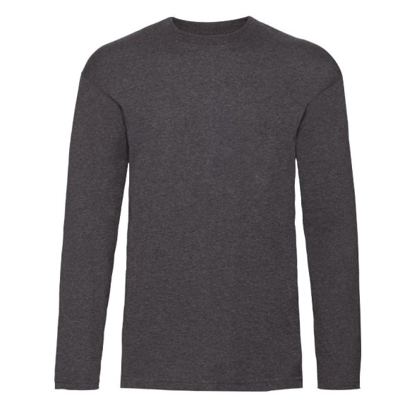 T-shirt long sleeves F.Loom 100% cotton grey