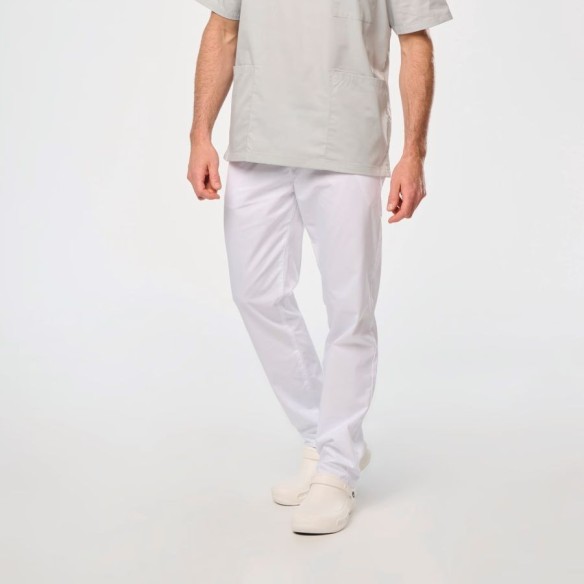 Men’s Poly-Cotton Healthcare white Trousers 4