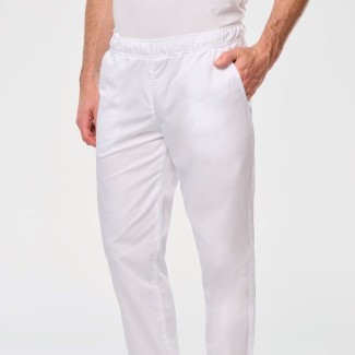 Pantalón Sanitario Polialgodón Hombre blanco 2