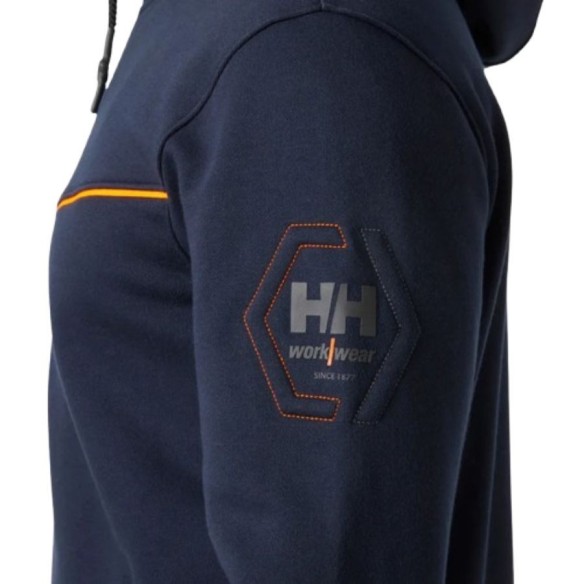 Sudadera HH con capucha y cremallera Chelsea Evolution azul marino 6